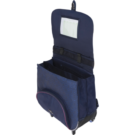 Cartable trolley Lancelot bleu