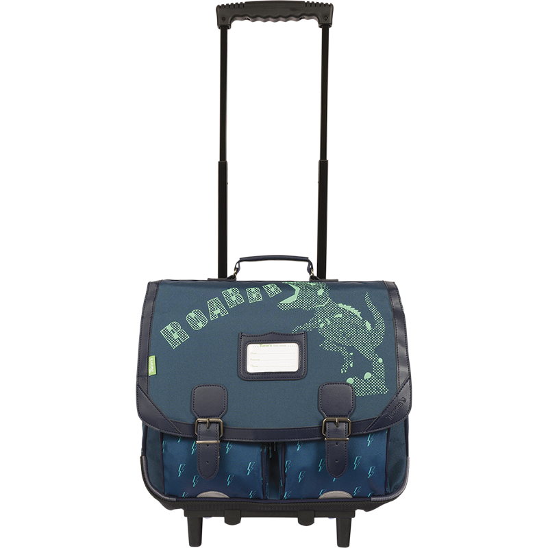 Cartable trolley Ethan vert