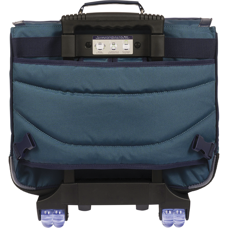 Cartable trolley Ethan vert