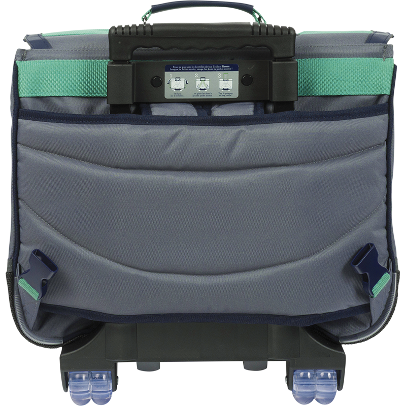 Cartable trolley Tiago gris