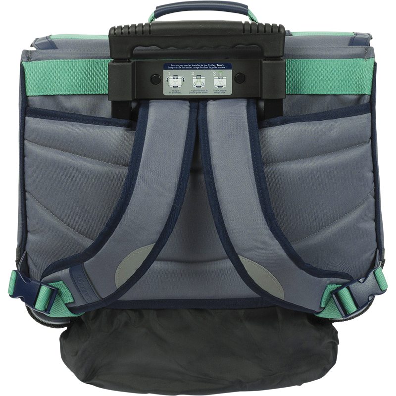 Cartable trolley Tiago gris