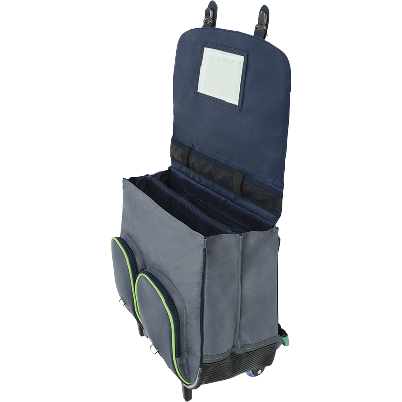 Cartable trolley Tiago gris