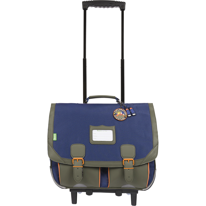 Cartable trolley Esteban bicolore