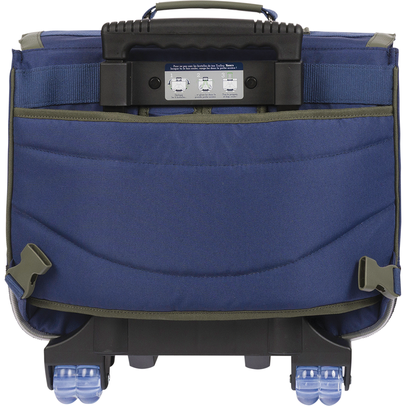 Cartable trolley Esteban bicolore