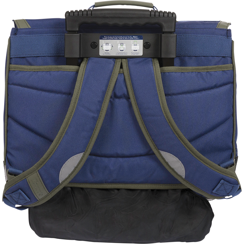 Cartable trolley Esteban bicolore