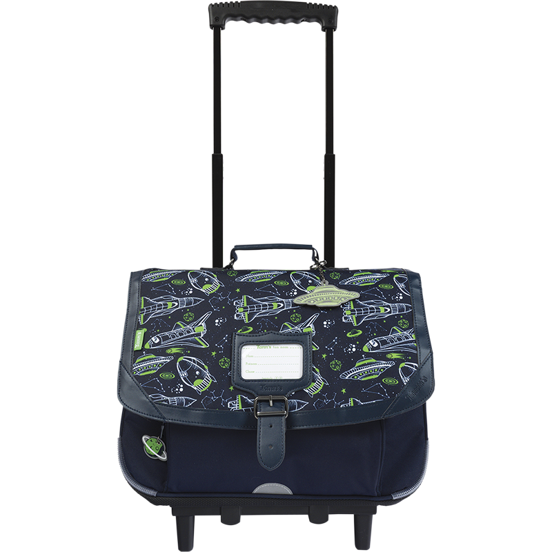 Cartable trolley Ilyès bleu