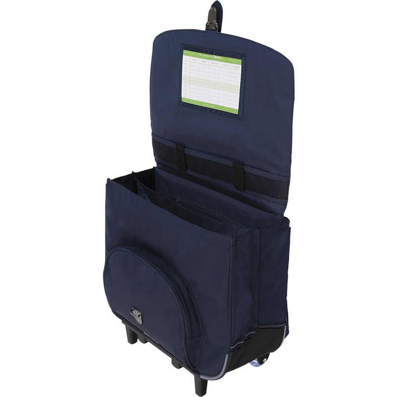 Cartable trolley Ilyès bleu