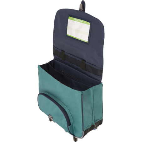 Cartable trolley Jules bicolore