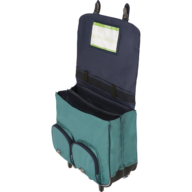 Cartable trolley Jules bicolore