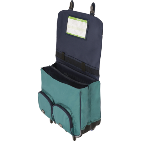 Cartable trolley Jules bicolore