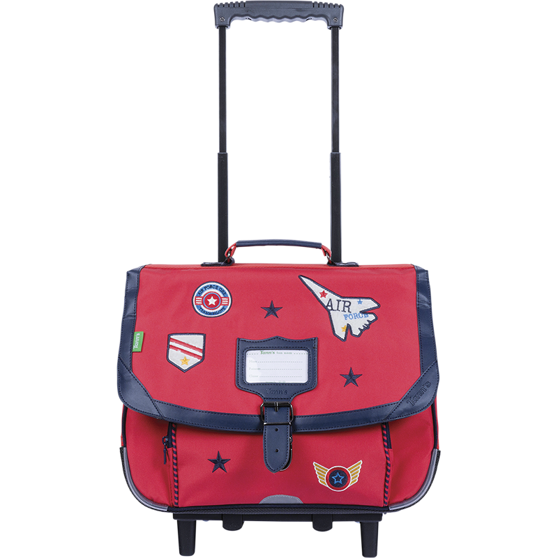 Cartable trolley Antoine rouge