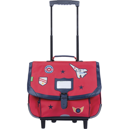 Cartable trolley Antoine rouge