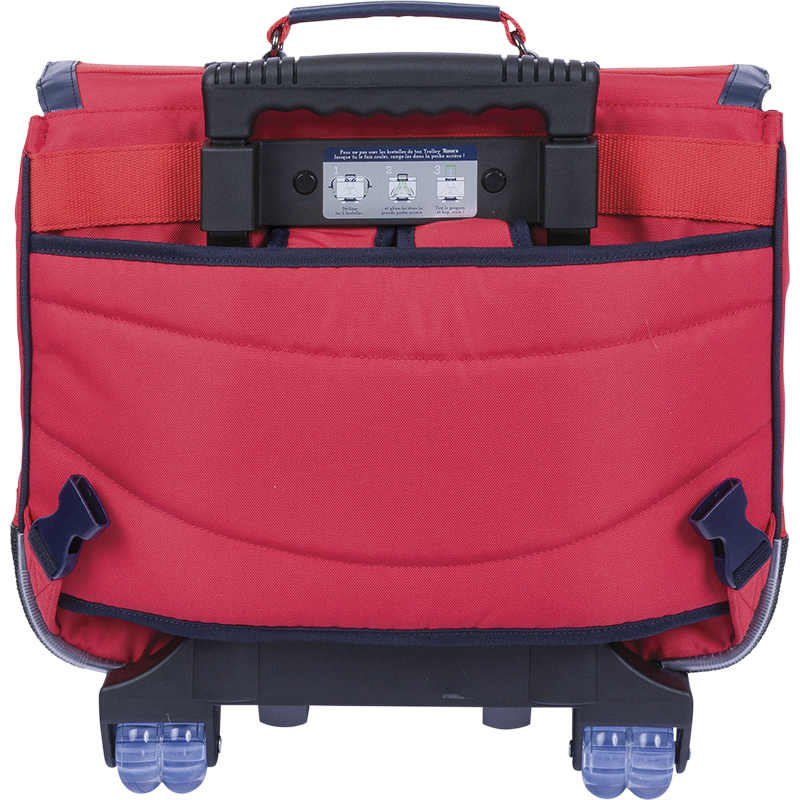 Cartable trolley Antoine rouge