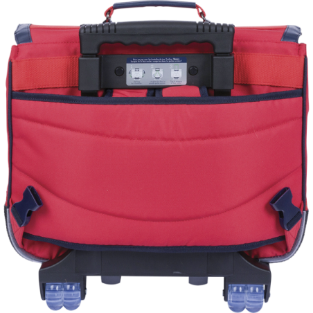 Cartable trolley Antoine rouge