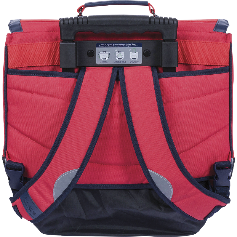Cartable trolley Antoine rouge