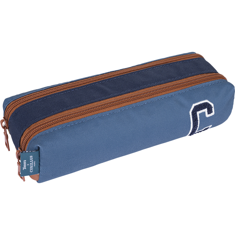 Trousse Clément bleue Tann's x Cyrillus