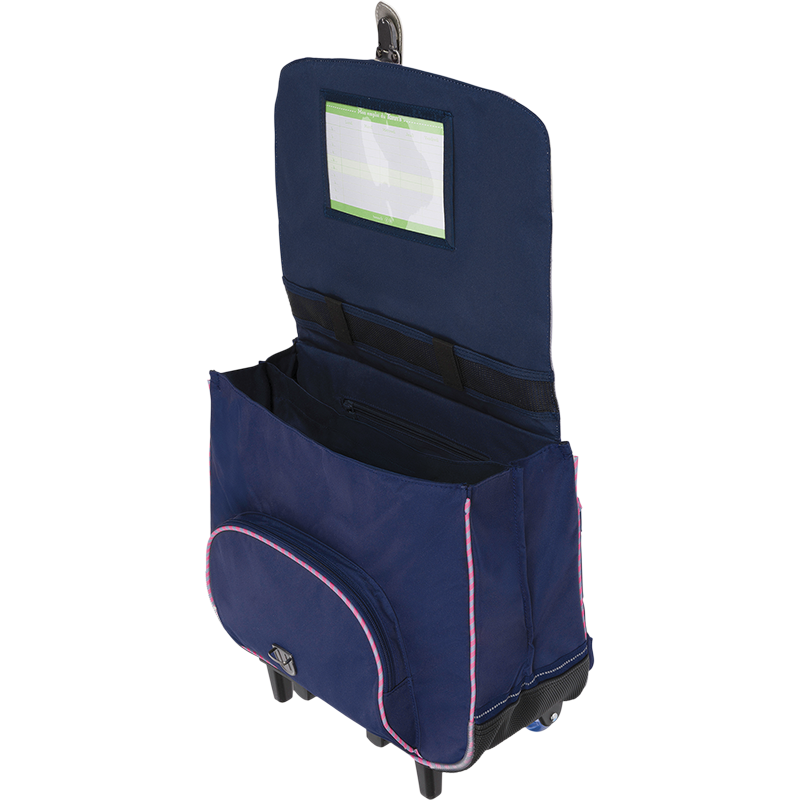 Cartable trolley Lisa bicolore