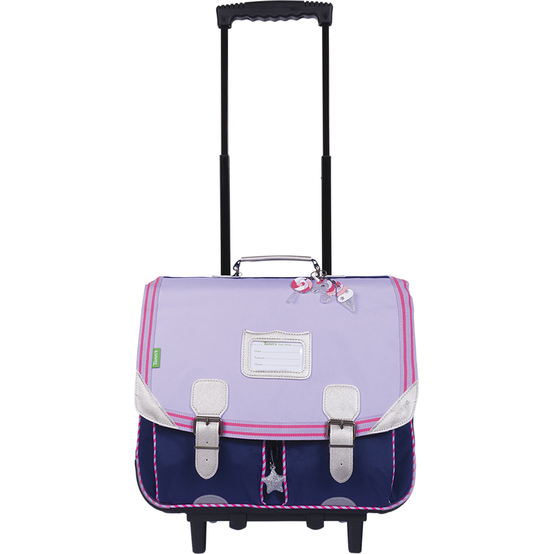 Cartable trolley Lisa bicolore