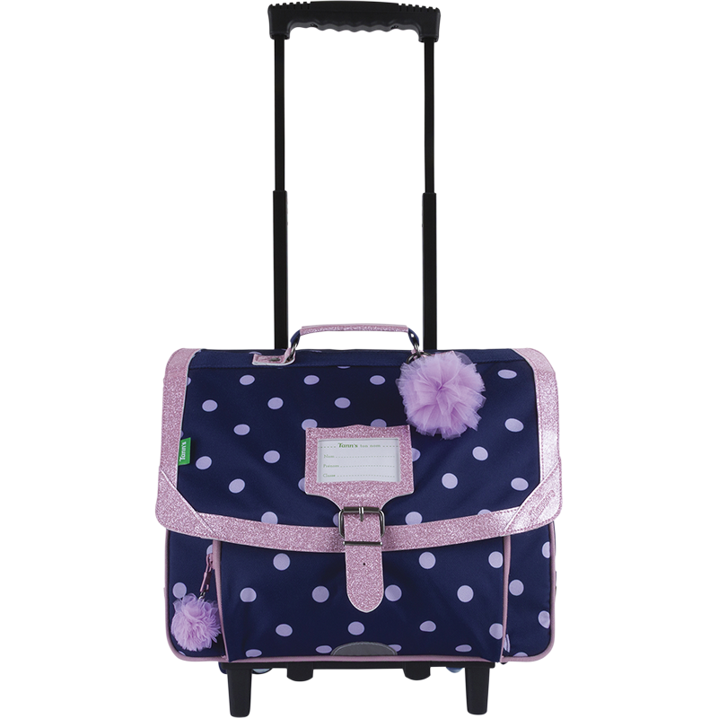 Cartable trolley Romy bleu