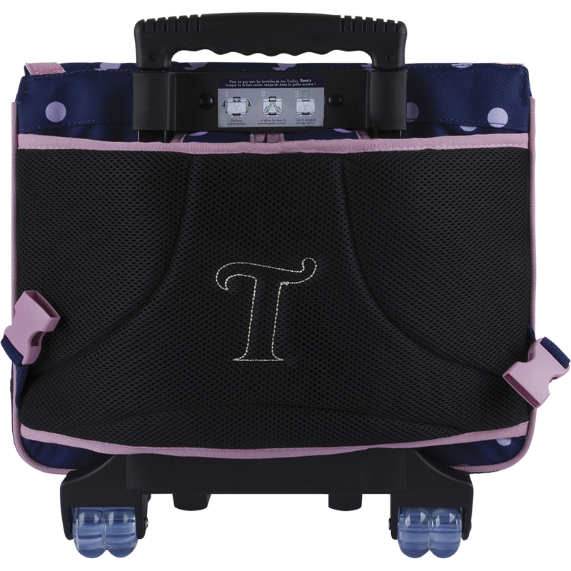 Cartable trolley Romy bleu