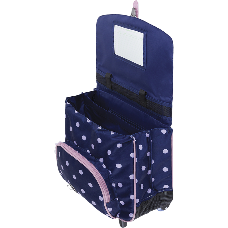 Cartable trolley Romy bleu