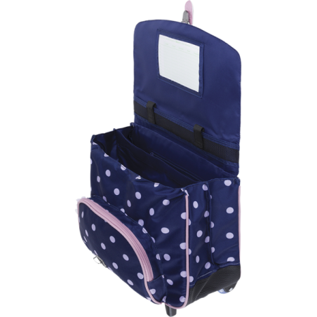 Cartable trolley Romy bleu