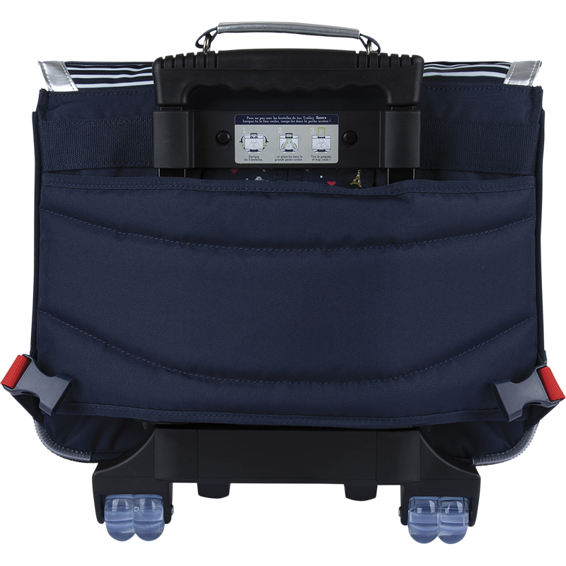 Cartable trolley Émilie bleu