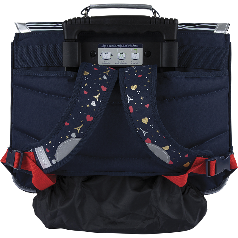 Cartable trolley Émilie bleu