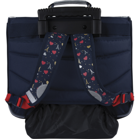 Cartable trolley Émilie bleu
