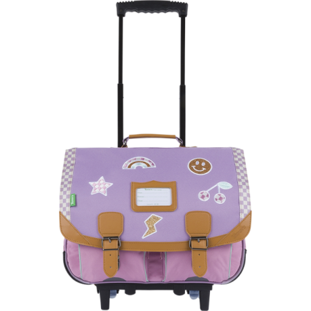 Cartable trolley Manon bicolore