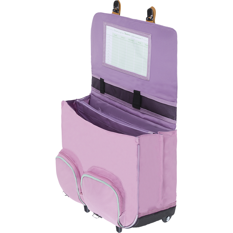 Cartable trolley Manon bicolore