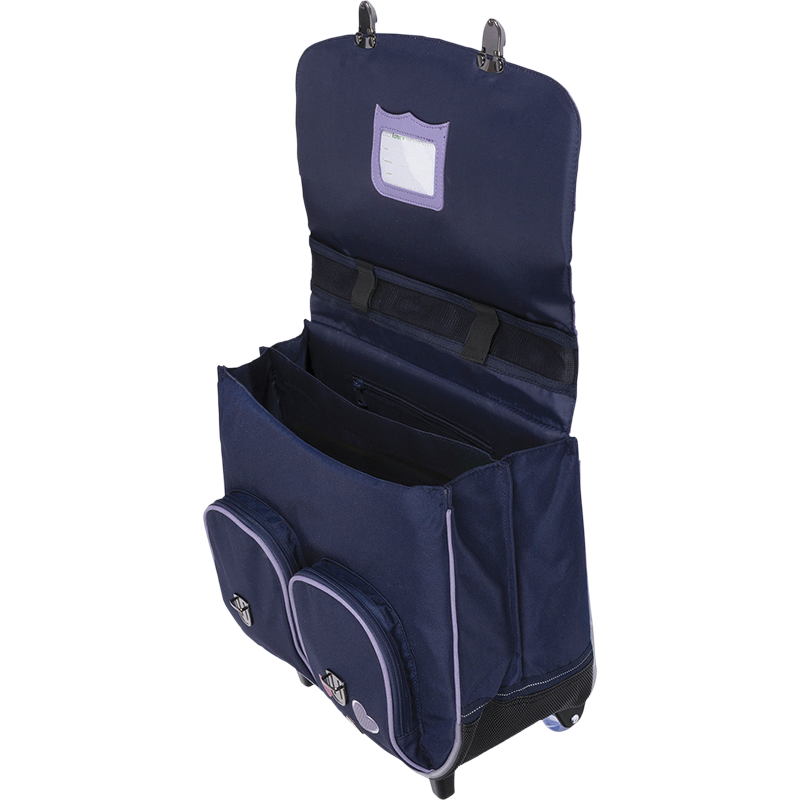 Cartable trolley Théa bleu