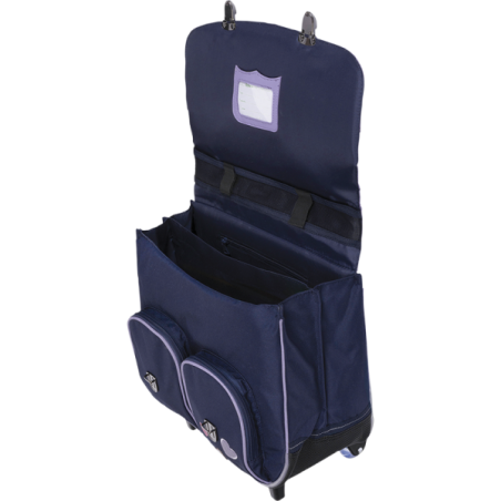 Cartable trolley Théa bleu