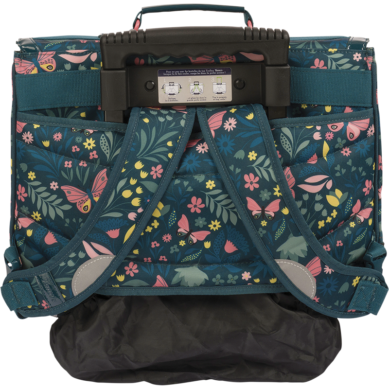 Cartable trolley Romane vert