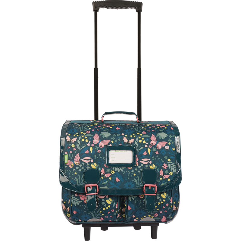 Cartable trolley Romane vert