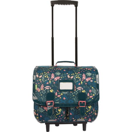 Cartable trolley Romane vert