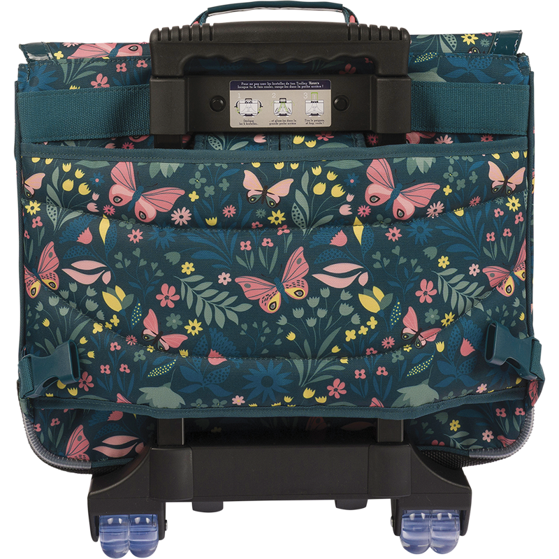 Cartable trolley Romane vert