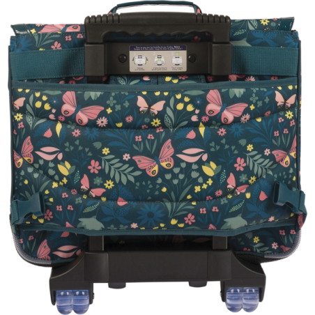 Cartable trolley Romane vert