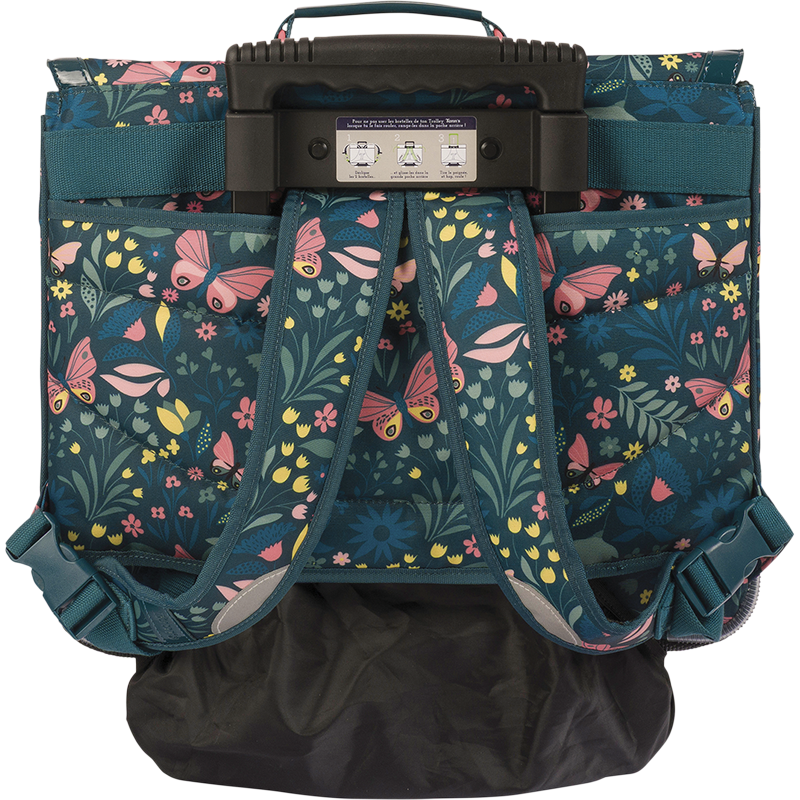 Cartable trolley Romane vert