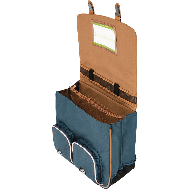 Cartable Agathe vert