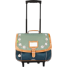 Cartable trolley Agathe vert