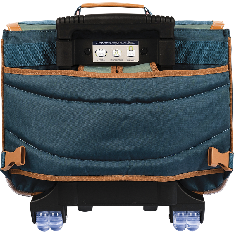 Cartable trolley Agathe vert