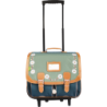 Cartable trolley Agathe vert
