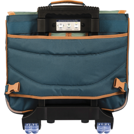 Cartable trolley Agathe vert