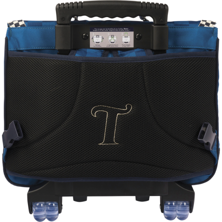 Cartable trolley Marceau bleu