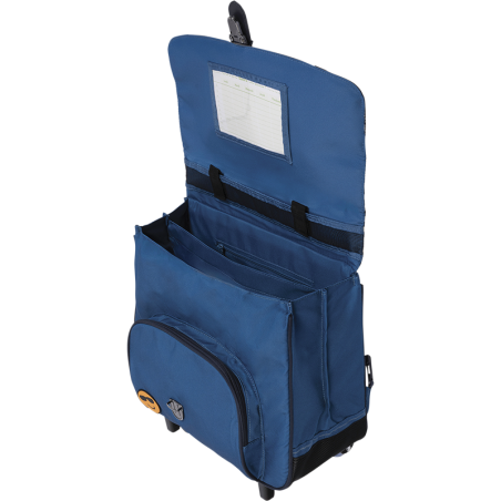 Cartable trolley Marceau bleu