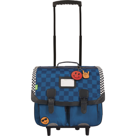 Cartable trolley Marceau bleu