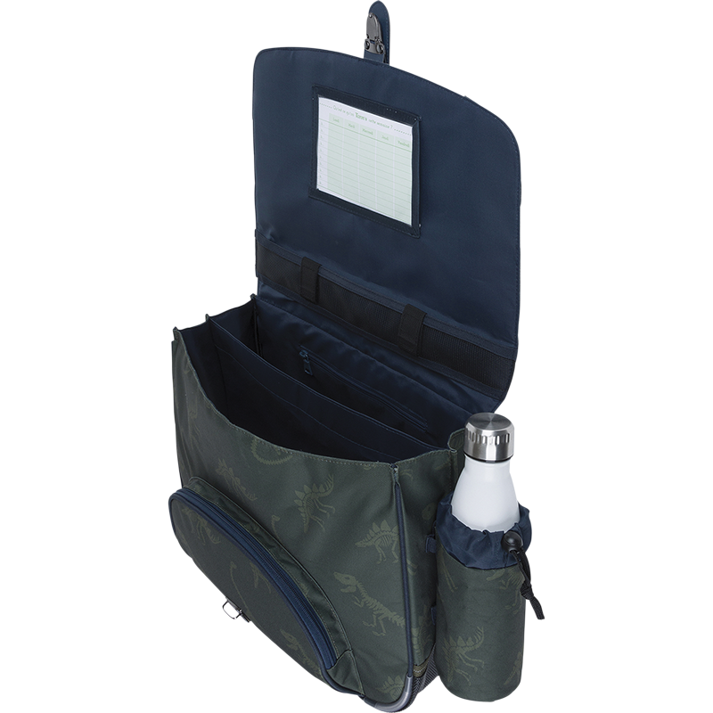 Cartable poche gourde Timothée kaki Tann’s - 38 cm