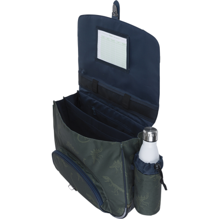 Cartable poche gourde Timothée kaki Tann’s - 38 cm