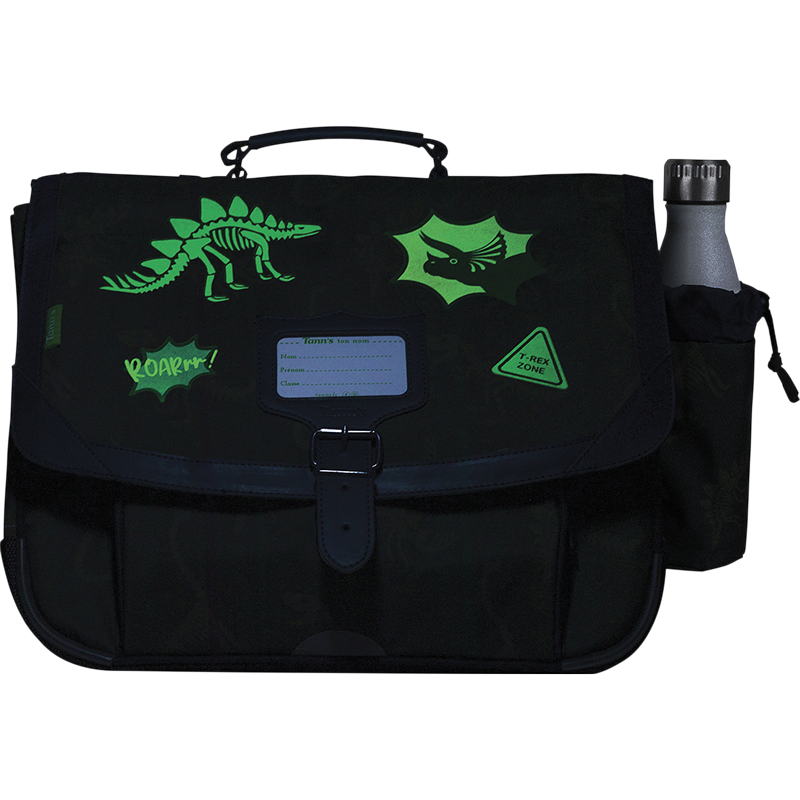 Cartable poche gourde Timothée kaki Tann’s - 38 cm